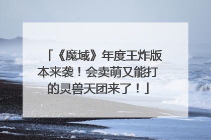 《魔域》年度王炸版本来袭！会卖萌又能打的灵兽天团来了！