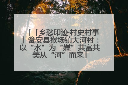「乡愁印迹·村史村事」瓮安县猴场镇大河村：以“水”为“媒”共富共美从“河”而来