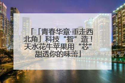 「青春华章·重走西北角」科技“智”造！天水花牛苹果用“芯”甜透你的味蕾