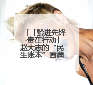 「黔进先锋·贵在行动」赵大志的“民生账本”画满勾勾