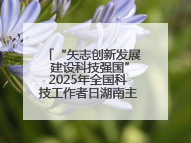 “矢志创新发展 建设科技强国”2025年全国科技工作者日湖南主场活动举行