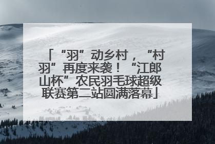 “羽”动乡村，“村羽”再度来袭！“江郎山杯”农民羽毛球超级联赛第二站圆满落幕