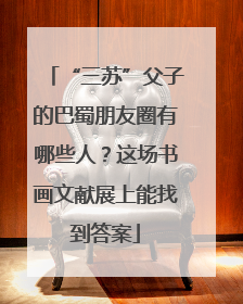 “三苏”父子的巴蜀朋友圈有哪些人？这场书画文献展上能找到答案