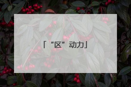 “区”动力
