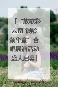 “放歌彩云南 银龄颂华章”合唱展演活动盛大启幕