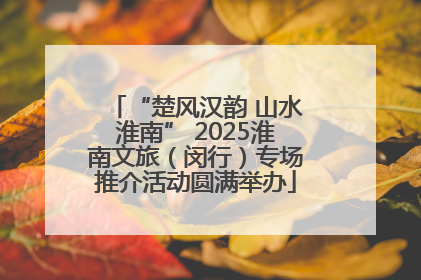 “楚风汉韵 山水淮南” 2025淮南文旅（闵行）专场推介活动圆满举办