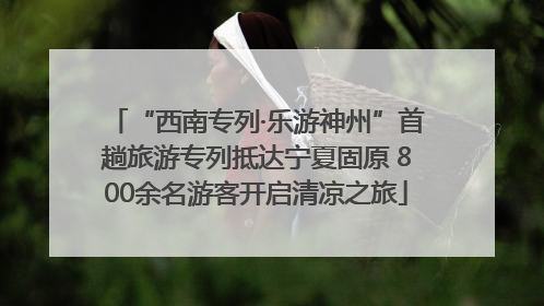 “西南专列·乐游神州”首趟旅游专列抵达宁夏固原 800余名游客开启清凉之旅