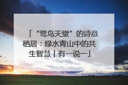 “鹭鸟天堂”的诗意栖居：绿水青山中的共生智慧丨有一说一