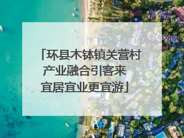 环县木钵镇关营村 产业融合引客来 宜居宜业更宜游