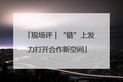 现场评｜“链”上发力打开合作新空间
