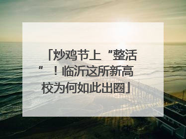 炒鸡节上“整活”！临沂这所新高校为何如此出圈