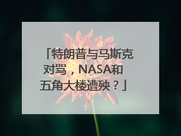 特朗普与马斯克对骂，NASA和五角大楼遭殃？