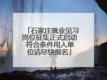 石家庄就业见习岗位征集正式启动 符合条件用人单位请尽快报名