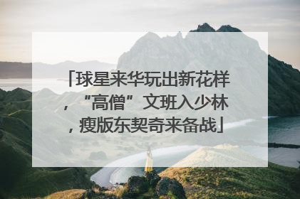 球星来华玩出新花样，“高僧”文班入少林，瘦版东契奇来备战