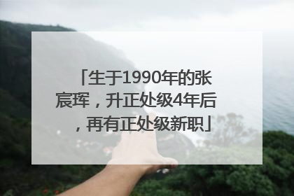 生于1990年的张宸珲，升正处级4年后，再有正处级新职