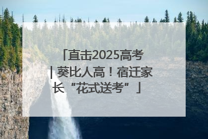 直击2025高考｜葵比人高！宿迁家长“花式送考”