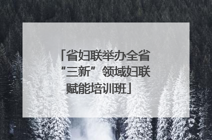 省妇联举办全省“三新”领域妇联赋能培训班