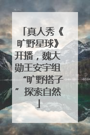 真人秀《旷野星球》开播，魏大勋王安宇组“旷野搭子”探索自然