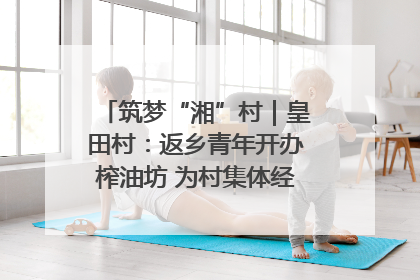 筑梦“湘”村｜皇田村：返乡青年开办榨油坊 为村集体经济“加油”
