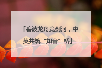 碧波龙舟竞剑河，中英共筑“知音”桥