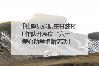 社旗县张腰庄村驻村工作队开展庆“六一”爱心助学捐赠活动