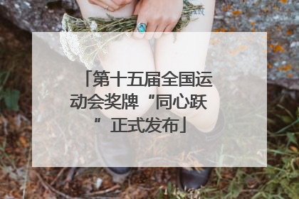 第十五届全国运动会奖牌“同心跃”正式发布