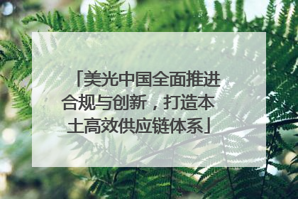美光中国全面推进合规与创新，打造本土高效供应链体系