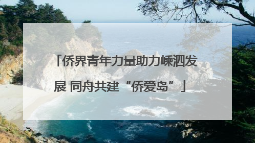 侨界青年力量助力嵊泗发展 同舟共建“侨爱岛”