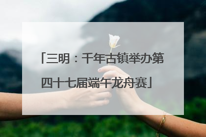 三明：千年古镇举办第四十七届端午龙舟赛