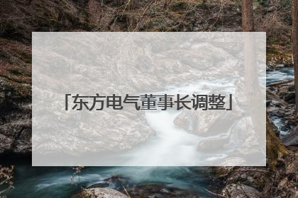 东方电气董事长调整