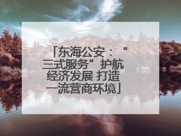 东海公安：“三式服务”护航经济发展 打造一流营商环境