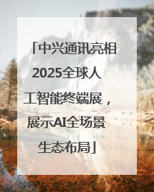 中兴通讯亮相2025全球人工智能终端展，展示AI全场景生态布局