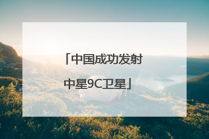 中国成功发射中星9C卫星