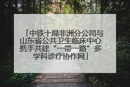 中铁十局非洲分公司与山东省公共卫生临床中心携手共建“一带一路”多学科诊疗协作网