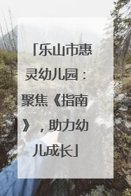 乐山市惠灵幼儿园：聚焦《指南》，助力幼儿成长