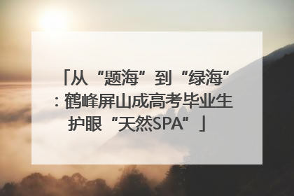 从“题海”到“绿海”：鹤峰屏山成高考毕业生护眼“天然SPA”