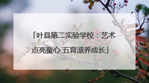 叶县第二实验学校：艺术点亮童心 五育滋养成长
