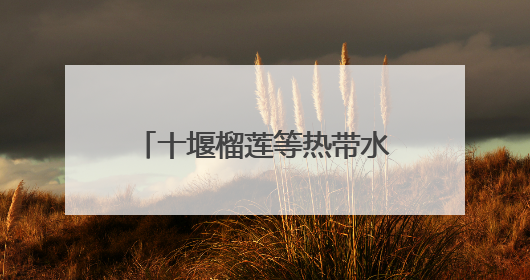 十堰榴莲等热带水果价格持续走低！商家：预计还能再降