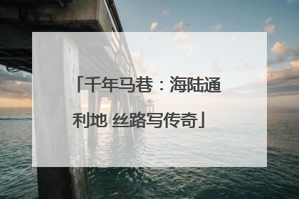 千年马巷：海陆通利地 丝路写传奇