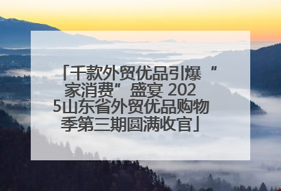 千款外贸优品引爆“家消费”盛宴 2025山东省外贸优品购物季第三期圆满收官