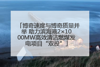 博奇速度与博奇质量并举 助力滨海港2×1000MW高效清洁燃煤发电项目“双投”