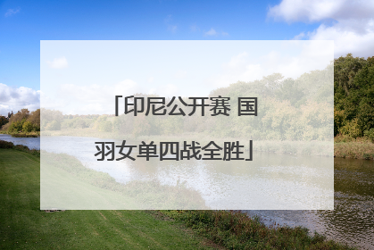印尼公开赛 国羽女单四战全胜