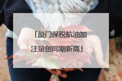 厦门保税航油加注量创同期新高