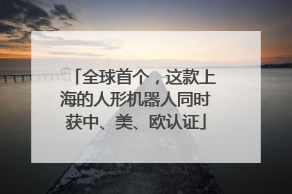 全球首个，这款上海的人形机器人同时获中、美、欧认证