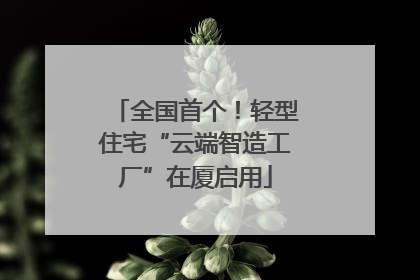 全国首个！轻型住宅“云端智造工厂”在厦启用