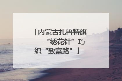 内蒙古扎鲁特旗——“绣花针”巧织“致富路”