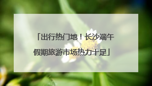 出行热门地！长沙端午假期旅游市场热力十足