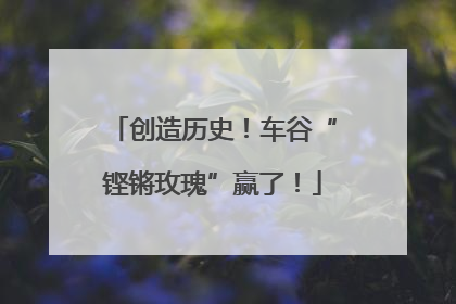 创造历史！车谷“铿锵玫瑰”赢了！