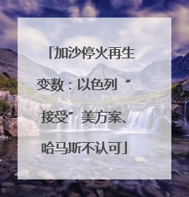 加沙停火再生变数：以色列“接受”美方案、哈马斯不认可