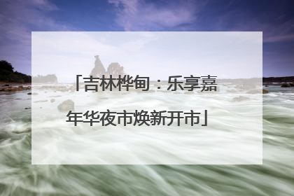 吉林桦甸：乐享嘉年华夜市焕新开市